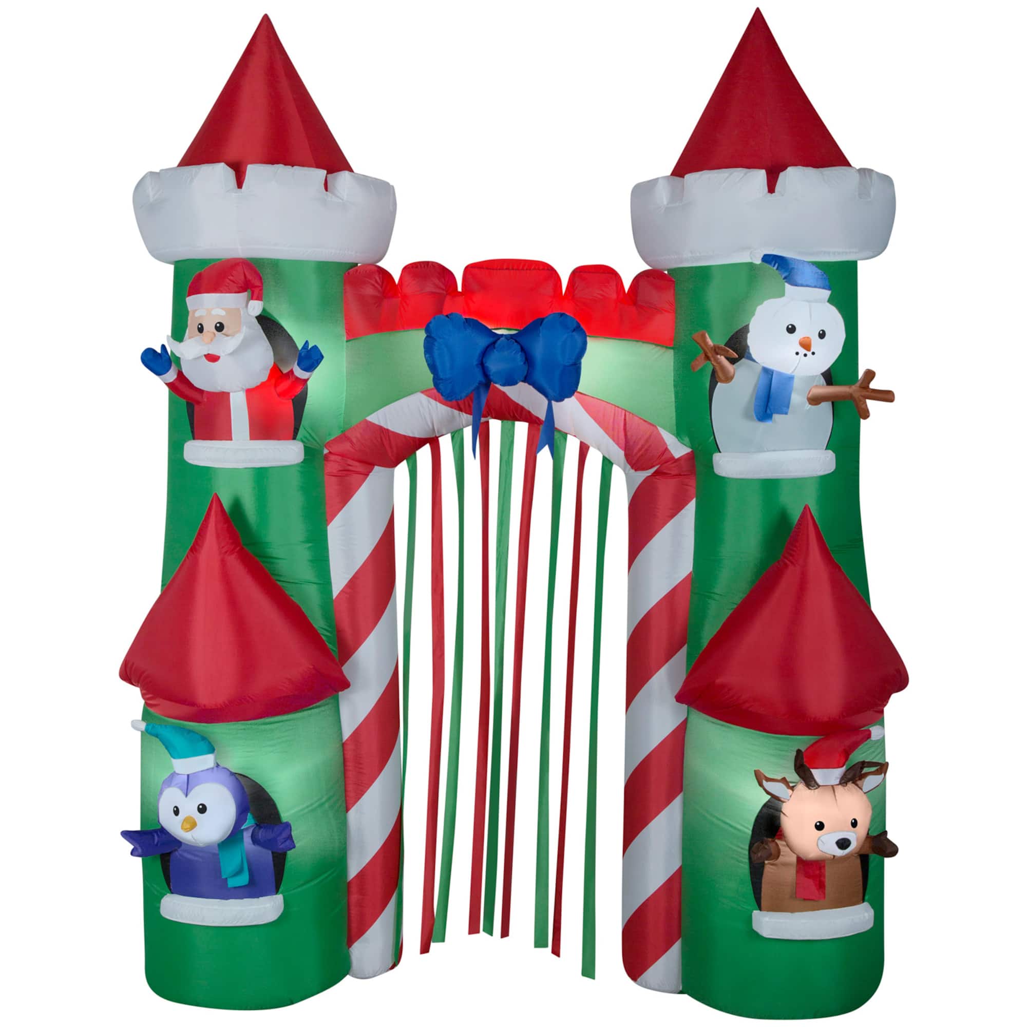 9ft. Airblown® Inflatable Christmas Archway Santa's Castle